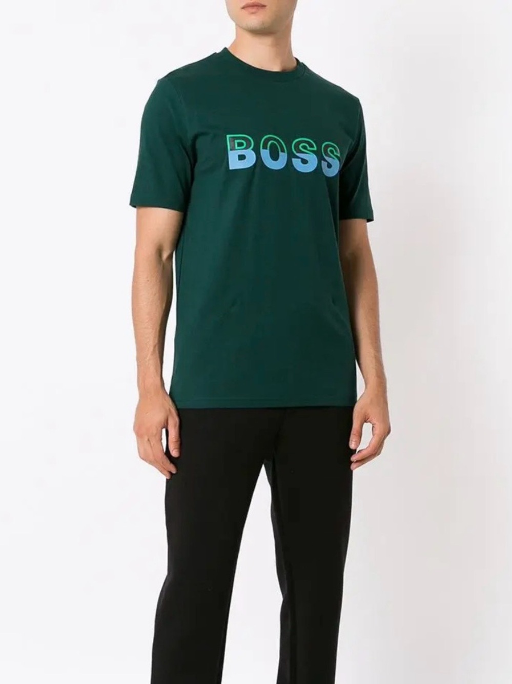 Hugo Boss Forest Green Logo Short Sleeve Tee Size (M / L)